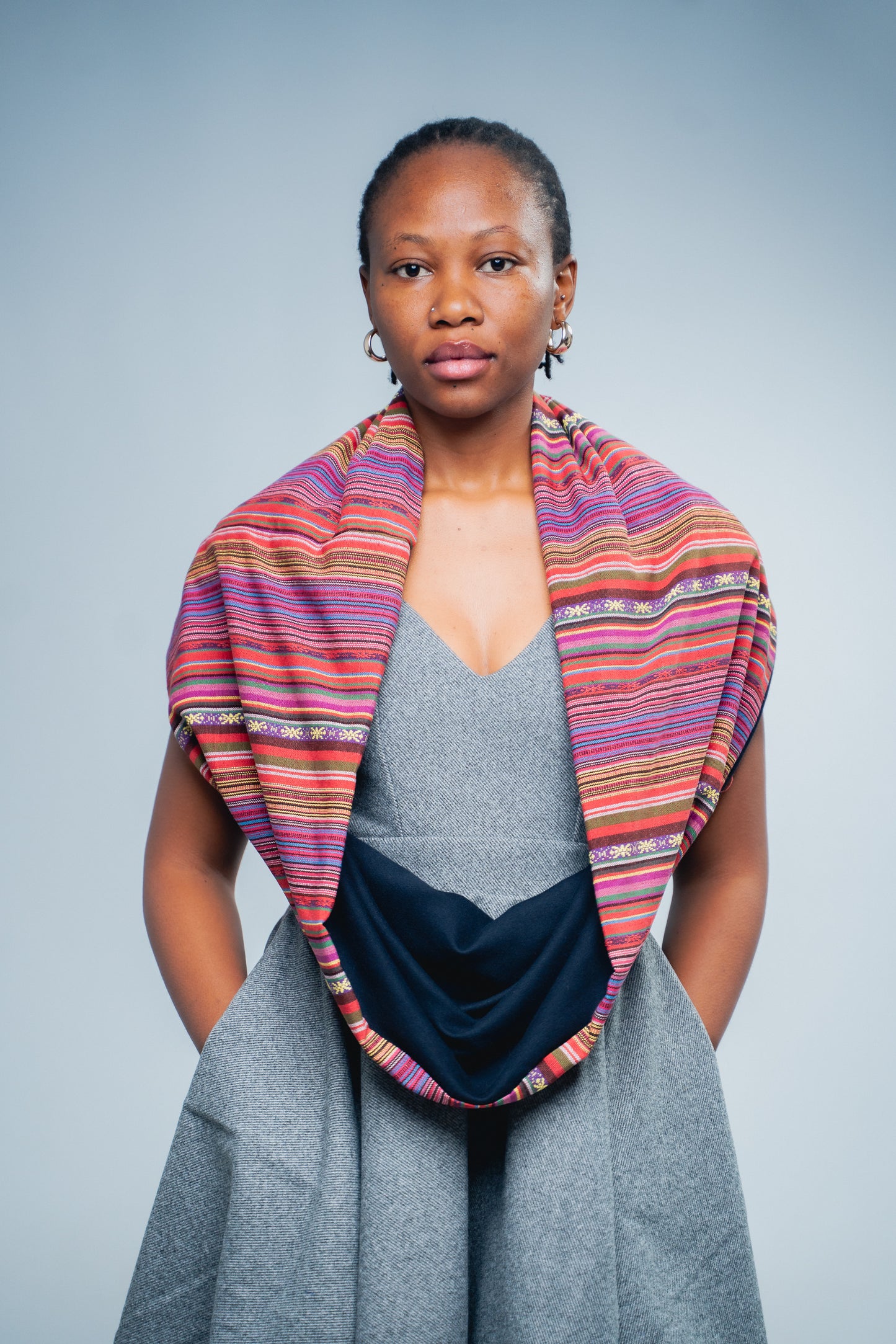 Dual-Fabric Reversible Infinity Scarf