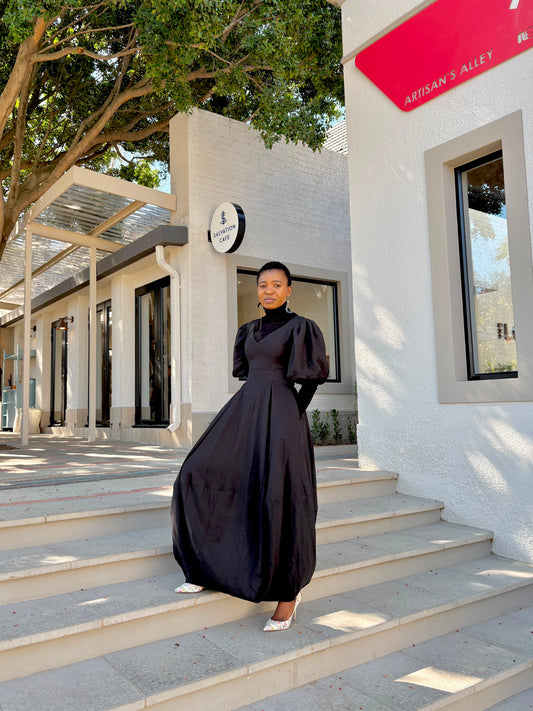 Barrel Black Dress