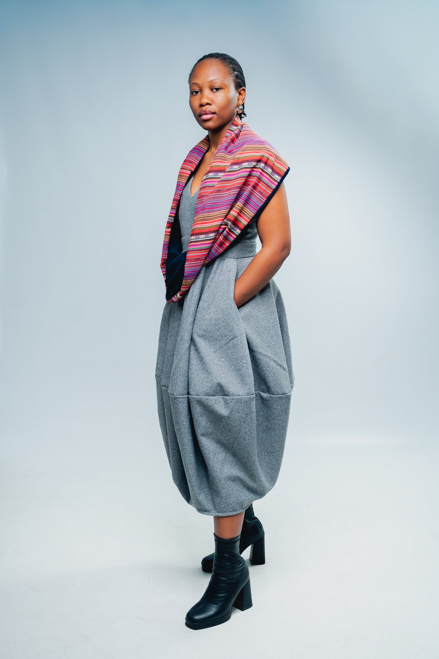 Dual-Fabric Reversible Infinity Scarf